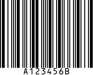 图2-10 库德巴码（Codabar）示例